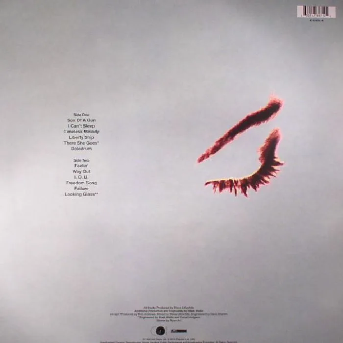 Back cover — The LA's — The La's (remastered) (reissue)