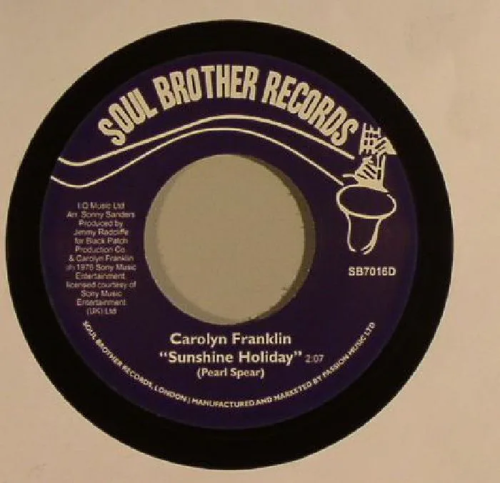 Лицевая сторона обложки — Carolyn FRANKLIN — Sunshine Holiday