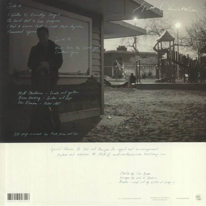 Back cover — Matt CHRISTENSEN — Constant Green