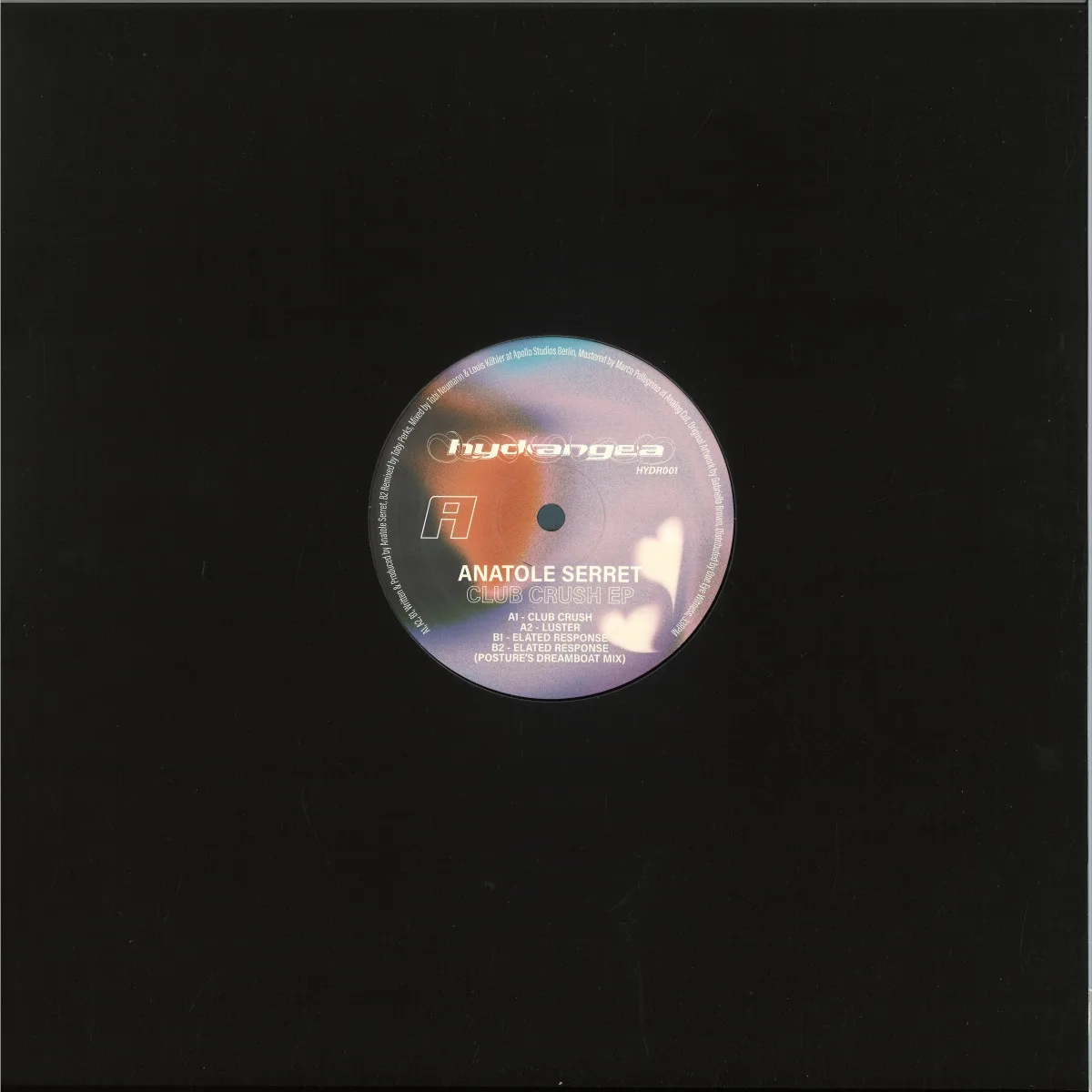 Back cover — Anatole Serret — Club Crush EP