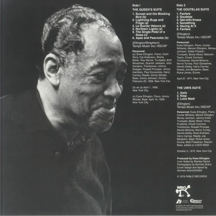 Обратная сторона обложки — Duke ELLINGTON — The Ellington Suites