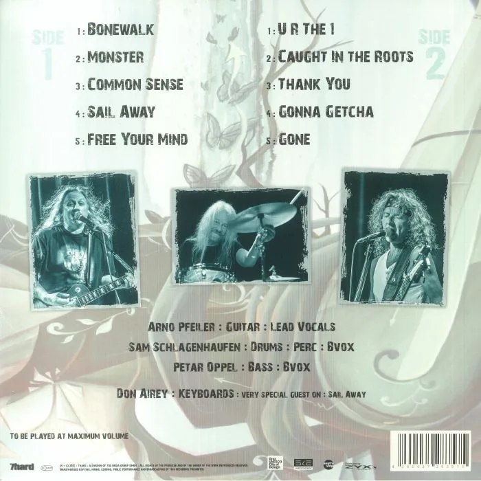 Back cover — RESTLESS BONES — Captured By The Roots