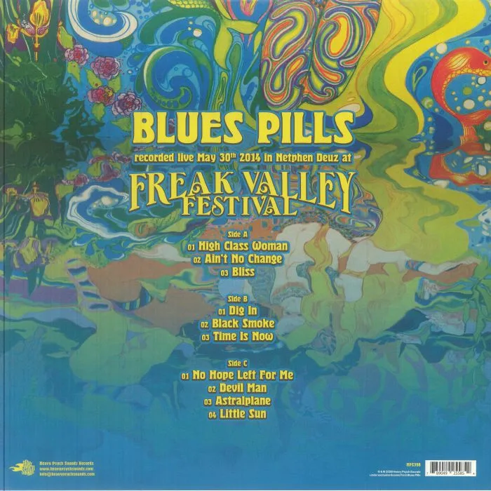 Обратная сторона обложки — BLUES PILLS — Live At Freak Valley Festival (reissue)