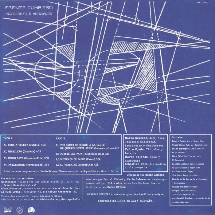 Back cover — FRENTE CUMBIERO — Inconcreto & Asociado