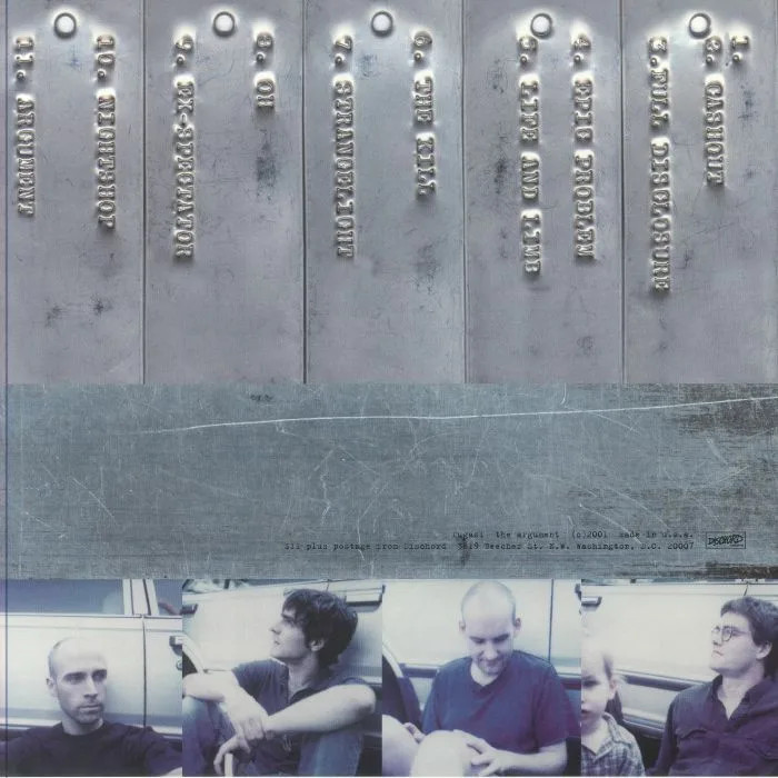 Back cover — FUGAZI — The Argument (reissue)