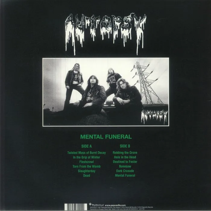 Back cover — AUTOPSY — Mental Funeral