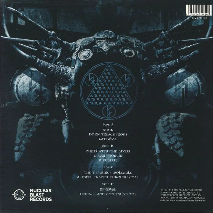Back cover — DIMMU BORGIR — Abrahadabra (reissue)