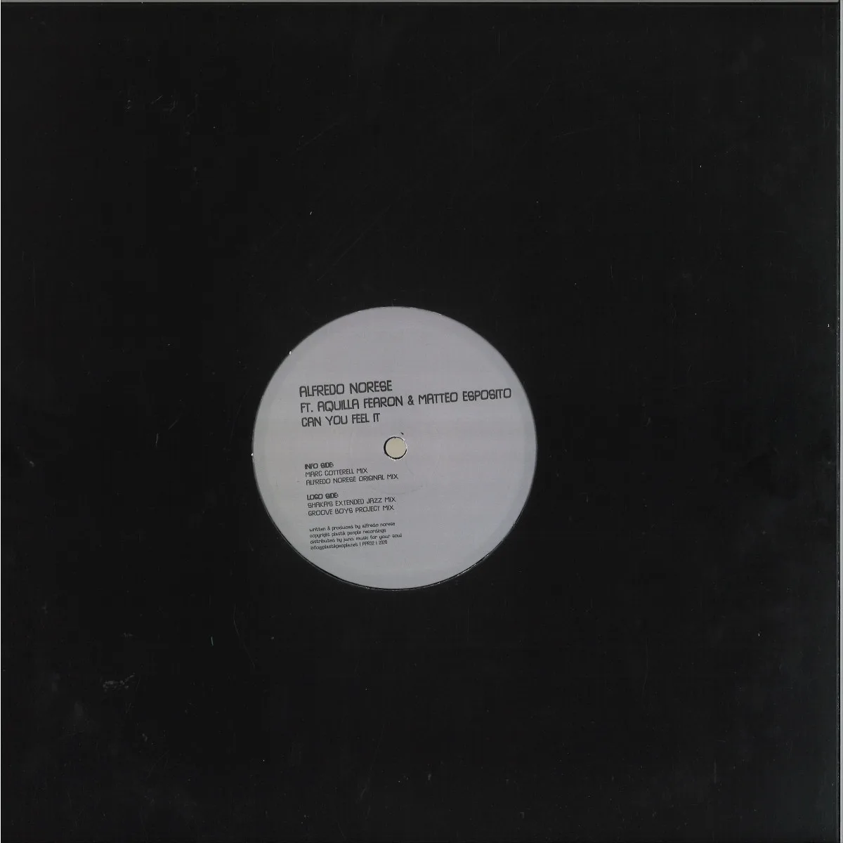 Back cover — Alfredo Noreseft.Aquilla Fearon&Matteo Esposito — Can You Feel It