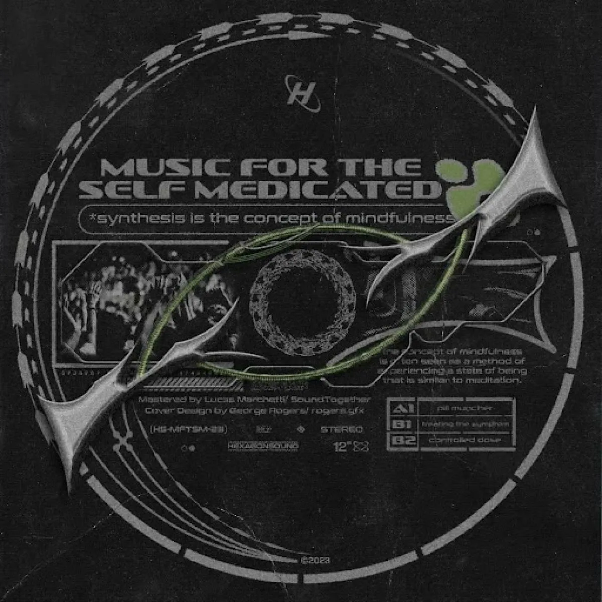 Back cover — HexagonSound — Music for the Self-Medicated