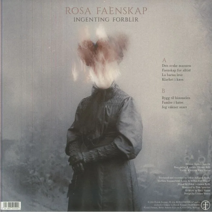 Обратная сторона обложки — Rosa FAENSKAP — Ingenting Forblir