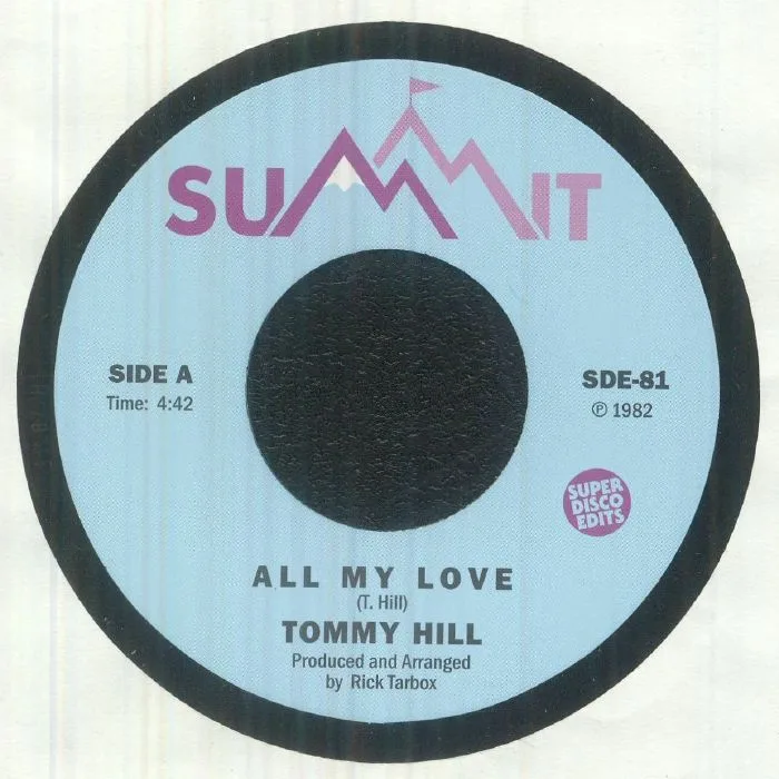 Лицевая сторона обложки — Tommy HILL — All My Love