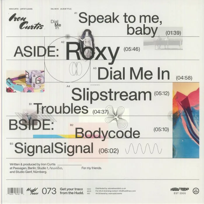 Back cover — IRON CURTIS — Dial Me In