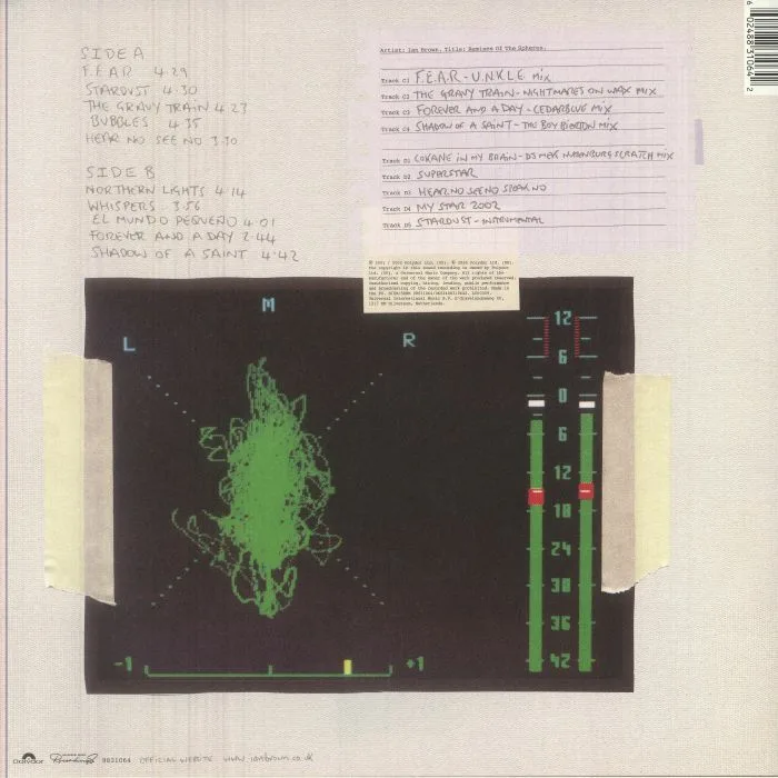 Back cover — Ian BROWN — Music Of The Spheres (25th Anniversary Edition) (Record Store Day RSD 2026)
