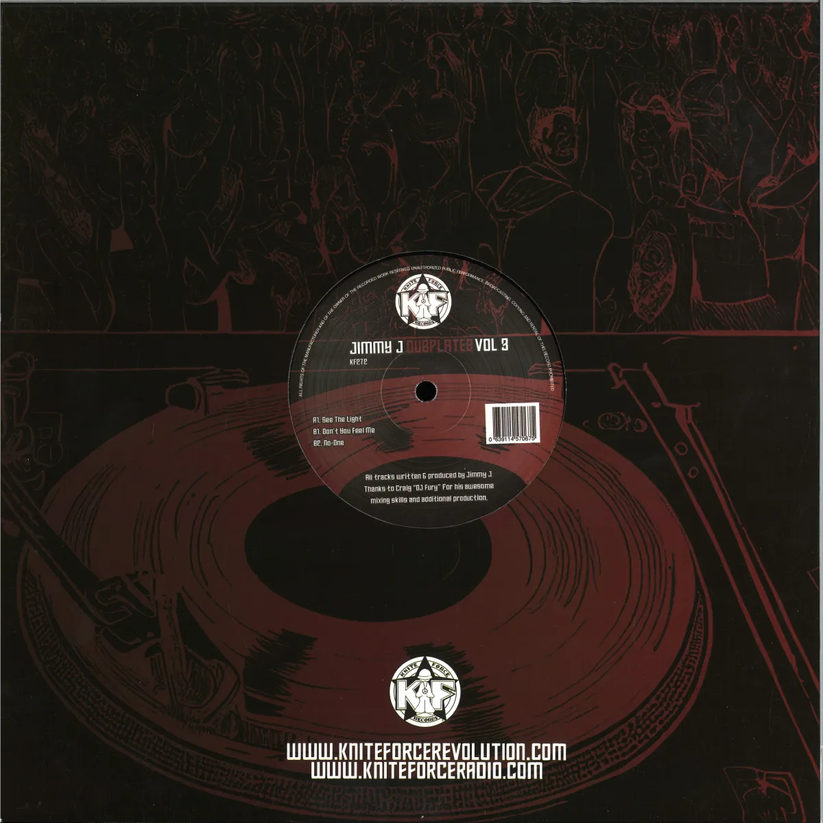 Back cover — Jimmy J — Dubplates Vol. 3 EP