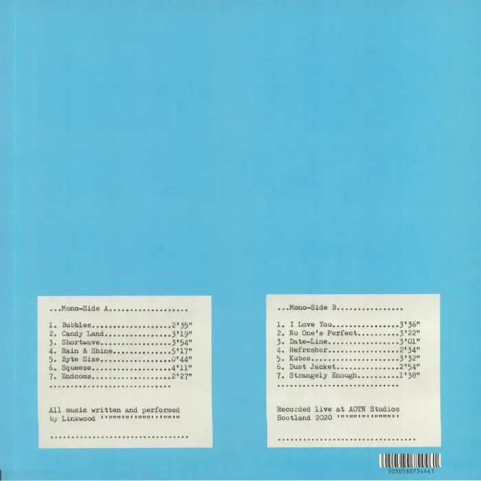 Back cover — LINKWOOD — Mono