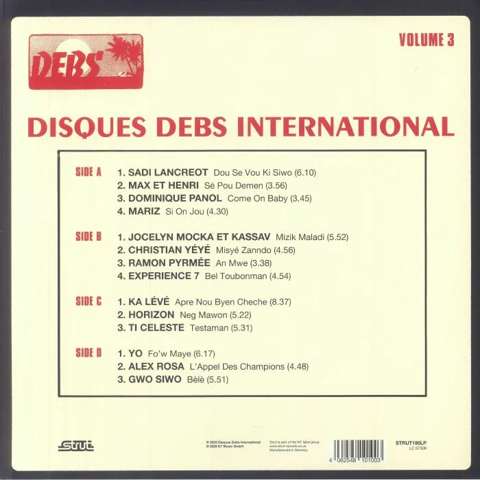 Back cover — VARIOUS — Mizik Maladi: Disques Debs International Vol 3 (remastered)