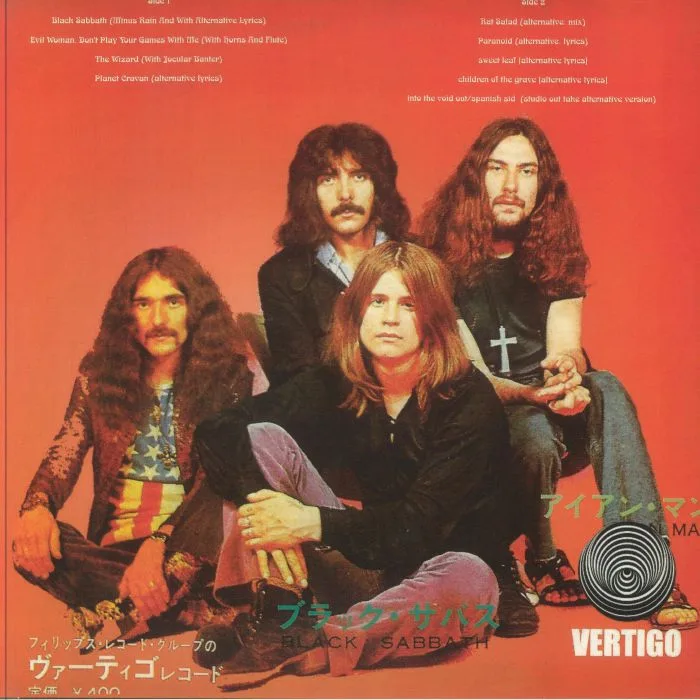 Обратная сторона обложки — BLACK SABBATH — Alternative Version 69-71
