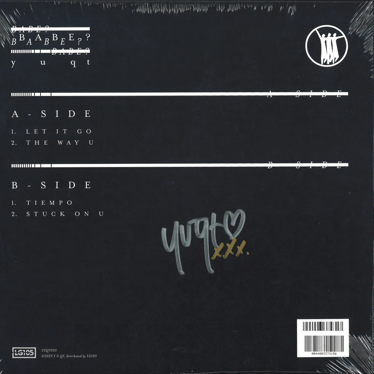 Обратная сторона обложки — Y U Qt — BABE? EP