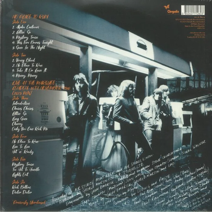 Back cover — UFO — No Place To Run (Deluxe Edition)
