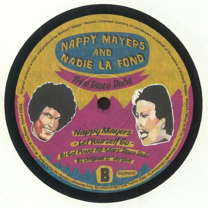 Back cover — Nappy MAYERS / NADIE LA FOND — Trini Disco Dubs