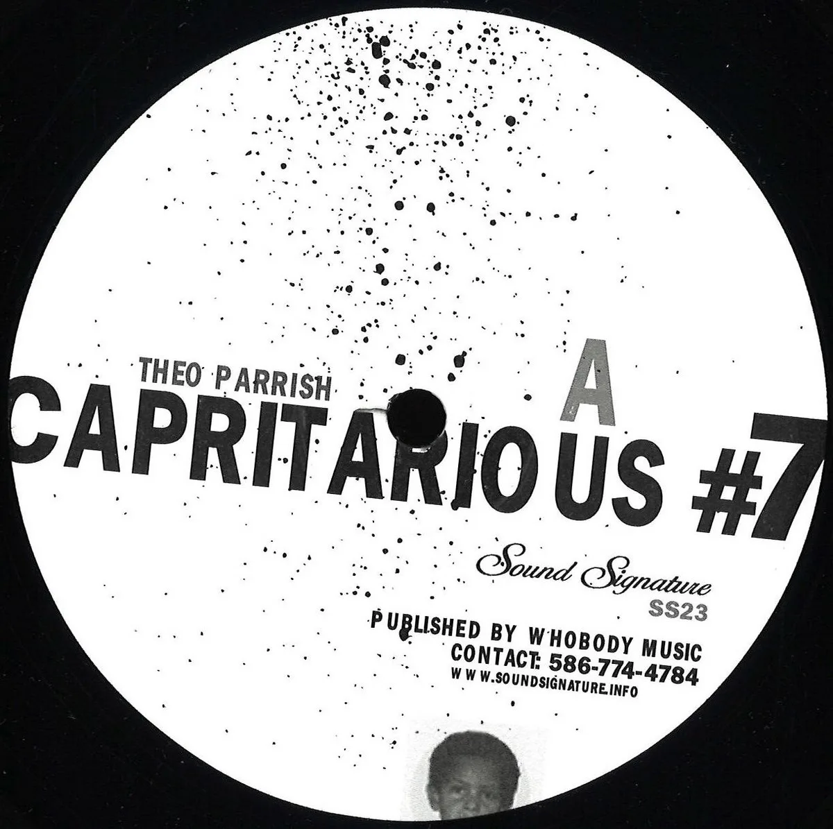 Лицевая сторона обложки — Theo Parrish — Capritarius 7 (2x12")