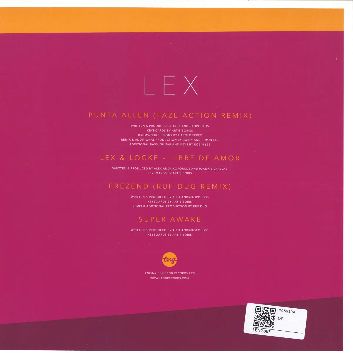 Back cover — Lex — Remixes