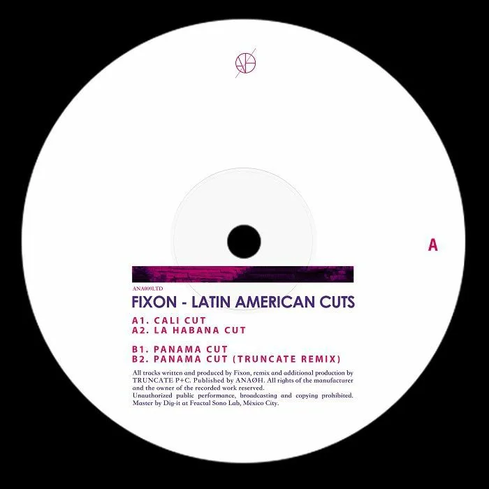 Лицевая сторона обложки — FIXON — Latin American Cuts