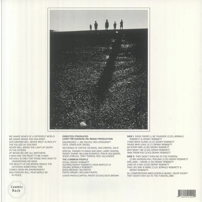 Back cover — The COMMON PEOPLE — Of The People / By The People / For The People From The Common People