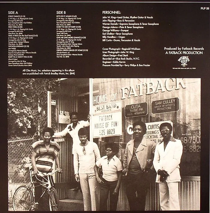 Обратная сторона обложки — The FATBACK BAND — Let's Do It Again