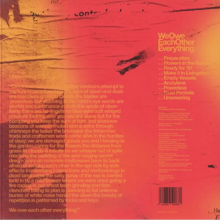 Back cover — DOHNAVUR — We Owe Each Other Everything