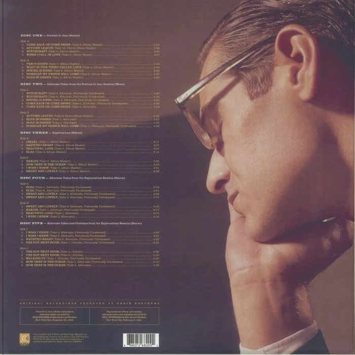 Back cover — BILL EVANS TRIO — Haunted Heart: The Legendary Riverside Studio Recordings (remastered)