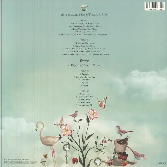 Back cover — FLEETWOOD MAC / VARIOUS — The Many Faces Of Fleetwood Mac