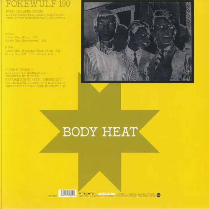 Back cover — FOKEWULF 190 — Body Heat