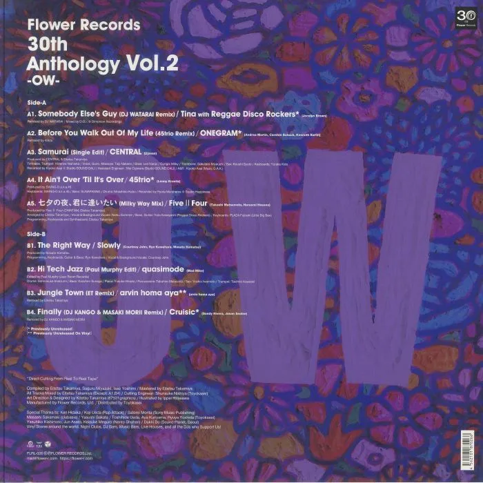 Back cover — VARIOUS — 30th Anthology Vol 2