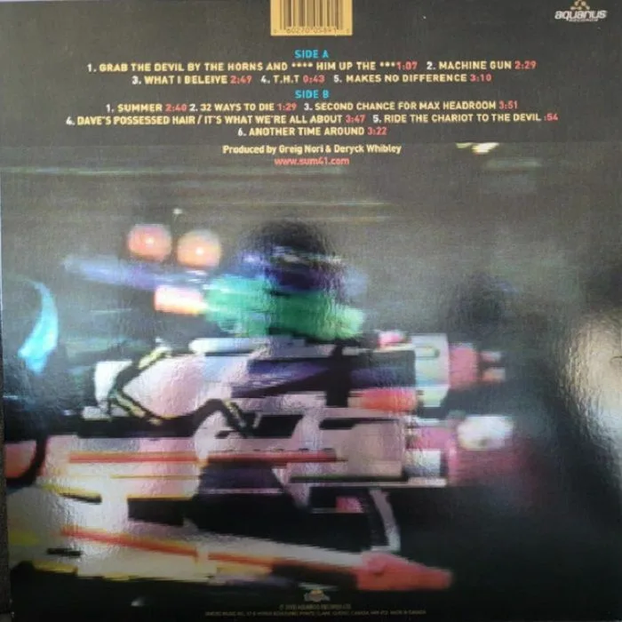 Back cover — SUM 41 — Half Hour Of Power (Record Store Day RSD 2024)