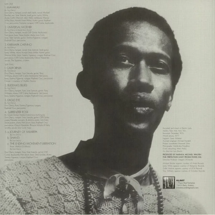 Back cover — Don CHERRY — Hear & Now (reissue)