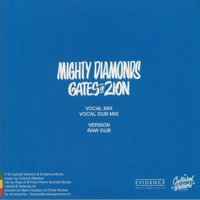 Обратная сторона обложки — MIGHTY DIAMONDS / CULTURAL WARRIORS / DISCIPLES — Gates Of Zion