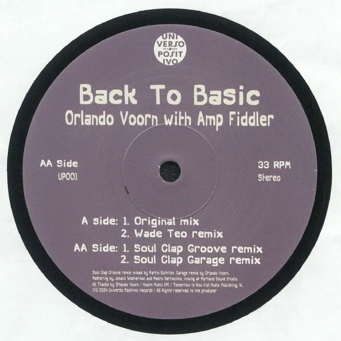 Back cover — Orlando Voorn&Amp Fiddler — Back to Basic
