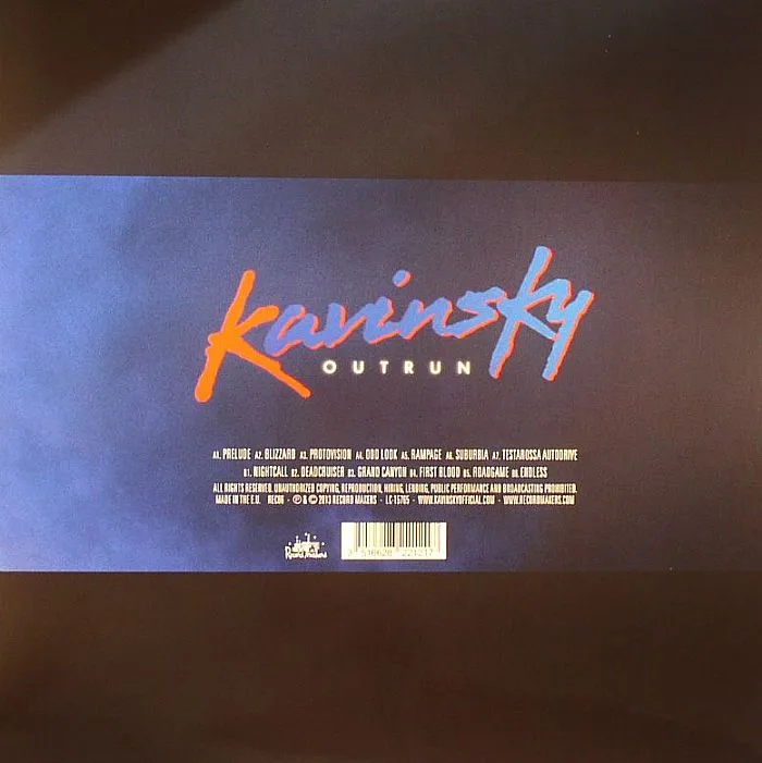 Back cover — KAVINSKY — Outrun