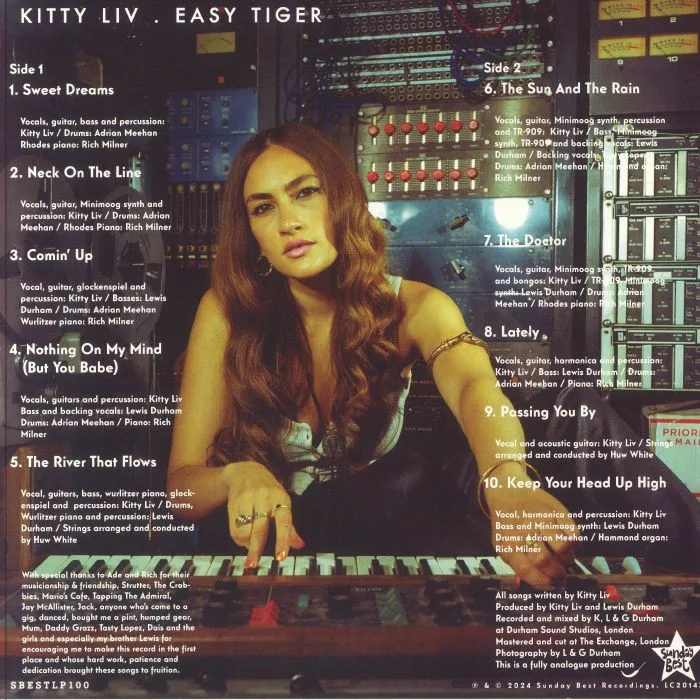 Обратная сторона обложки — KITTY LIV — Easy Tiger