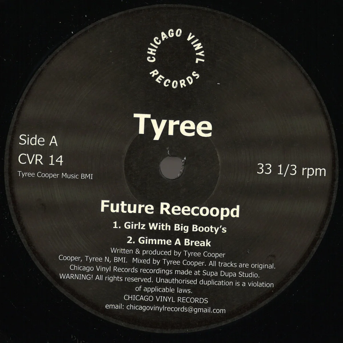 Лицевая сторона обложки — Tyree Cooper — Future Recooped