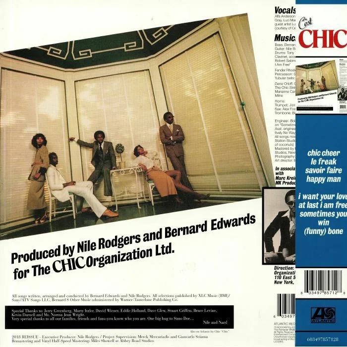 Back cover — CHIC — C'Est Chic (half speed remastered) (B-STOCK)