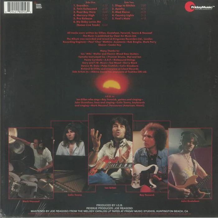 Обратная сторона обложки — IAN GILLAN BAND — Scarabus (reissue)
