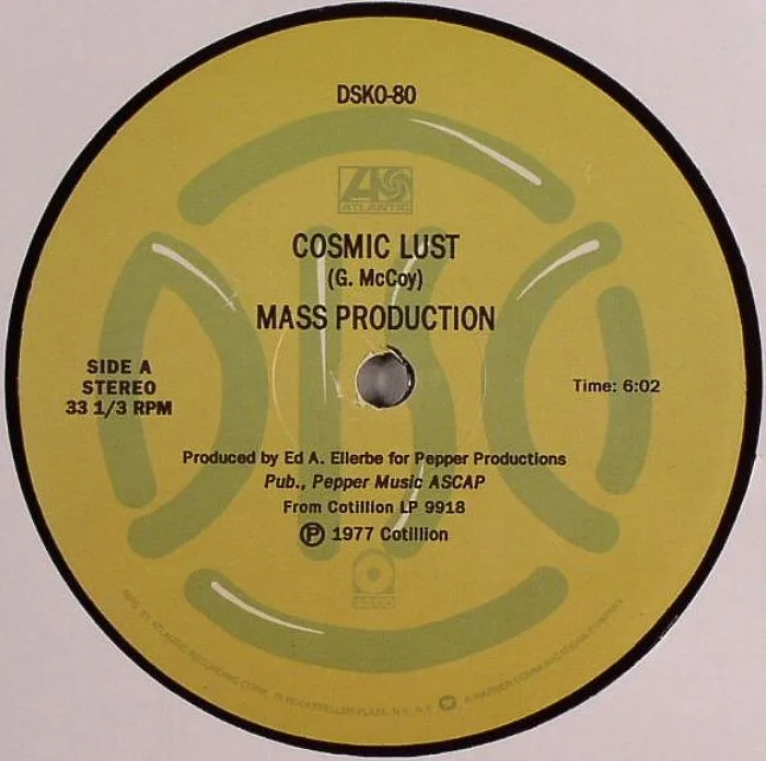 Лицевая сторона обложки — MASS PRODUCTION — Cosmic Lust