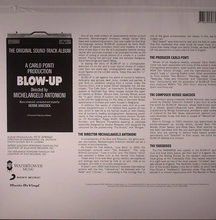 Back cover — Herbie HANCOCK — Blow Up (Soundtrack)
