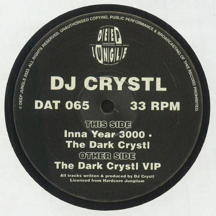 Обратная сторона обложки — DJ CRYSTL — The Dark Crystl VIP