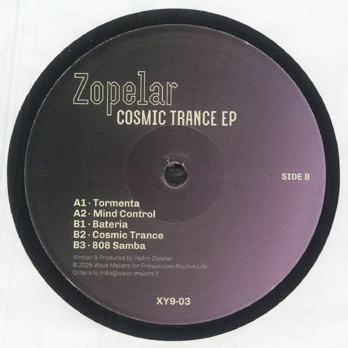 Обратная сторона обложки — ZOPELAR — Cosmic Trance EP