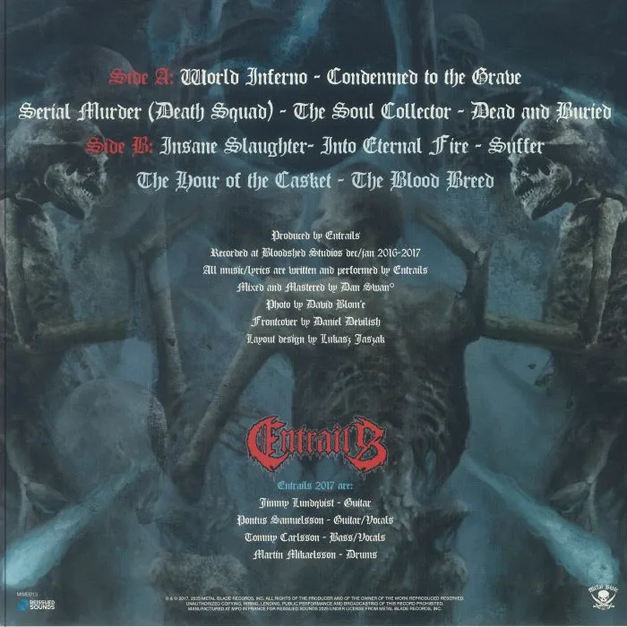 Back cover — ENTRAILS — World Inferno (reissue)