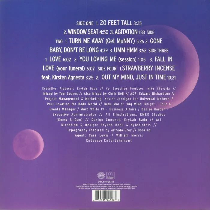 Back cover — Erykah BADU — New Amerykah Part Two: Return Of The Ankh (reissue)