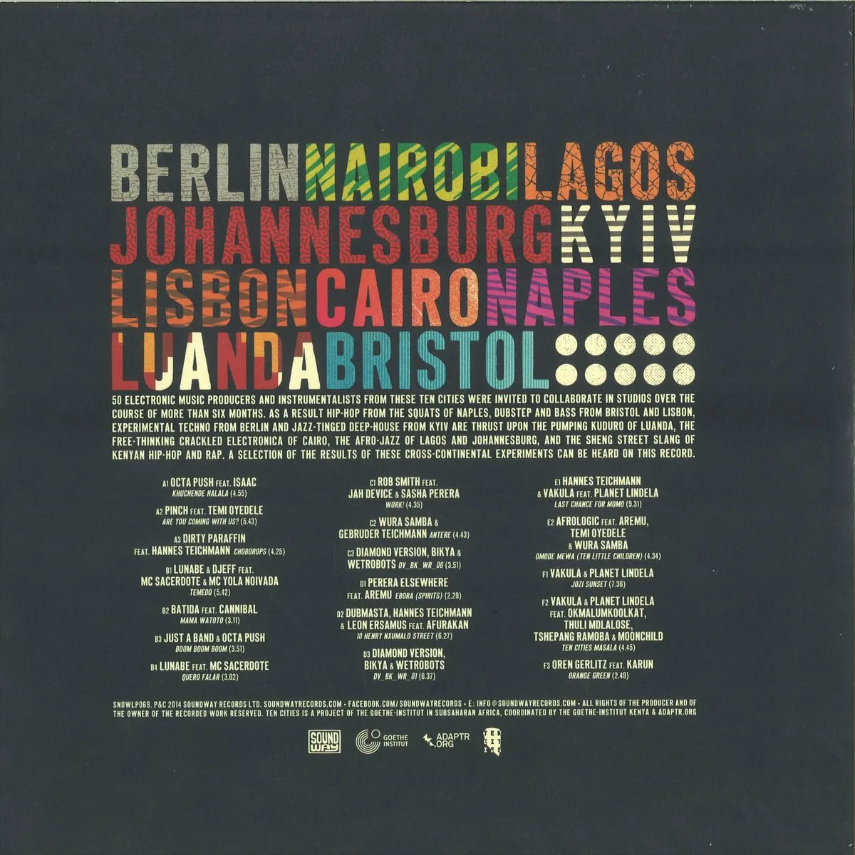 Back cover — Various — Ten Cities